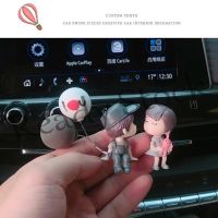 【hot sale】 ❧ B09 Car accessories hanging pieces cartoon couple action figures balloon decorations automatic interior dashboard accessories wedding accessories girl gifts for girlfriend