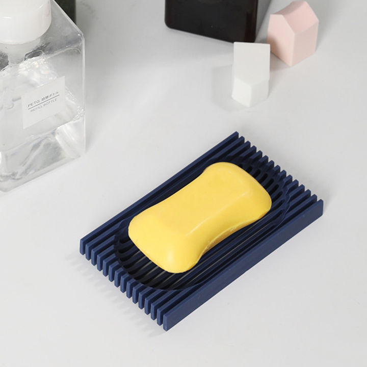 storage-punch-bathroom-tray-dish-drain-holder-silicone-box-creative