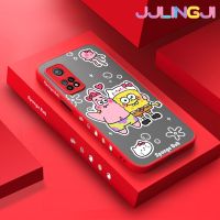 Jlingji เคสสำหรับ Xiaomi 10T 10T Pro Redmi เคส K30s การ์ตูนน่ารักลาย Spongebob บางขอบสี่เหลี่ยมด้านข้างดีไซน์ใหม่กันกระแทกมีน้ำค้างแข็งโปร่งใสแข็งเคสมือถือปลอกซิลิโคนคลุมทั้งหมดกล้องป้องกัน Softcase