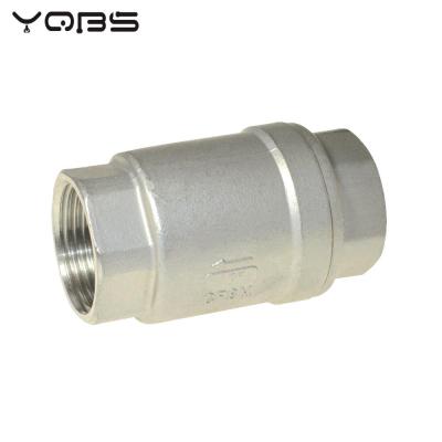 YQBS Stainless Steel (304) vertical lift  In Line Spring Check Valve Clamps