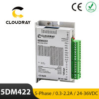 1ปี Warry Cloudray 5DM422 Nema 17 5-Phase Stepper มอเตอร์ไดร์เวอร์24-36VDC 0.5-2.2A สำหรับ5เฟส Stepper มอเตอร์เครื่องตัดเลเซอร์