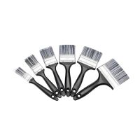 6Pcs Paint Brushes for Walls, Doors and Furniture - 6 Piece Set for Painting Supplies with Heavy Duty Bristles and Wood