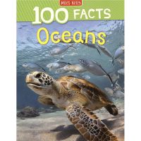 Marine knowledge theme popular science picture books 100 facts oceans 100 facts series marine mysteries childrens marine encyclopedia popular science knowledge English picture books reading materials imported in English