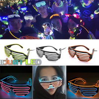 【Witte】แว่นตาเรืองแสง เชียร์ของเล่น แว่นตาสุดเท่ แว่น LED ของขวัญเซอร์ไพรส์