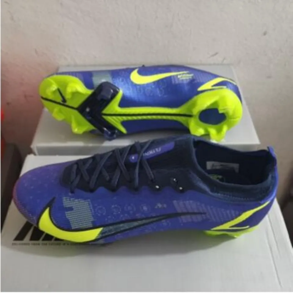 Kasut Bola Sepak Nike Mercurial 14 CR7 Vapor Elite IMPULSE PACK FG Outdoor  Men's Football Boots Unisex Soccer Cleats