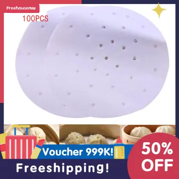 100 Sheets Air Fryer Non-Stick Steamer Paper Liner Oil Absorbing Paper  Round Square Liners Kitchen Under Steam Mat - AliExpress