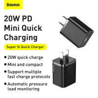 Baseus 20W Fast Charging PD Super Si USB C Charger Portable For 13 Android Phone