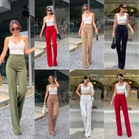 ❤️??Nanda korean high-waist pants  ???กางเกงขายาวรุ่นใหม่ปังมาก ทรงสวยขั้นสุด