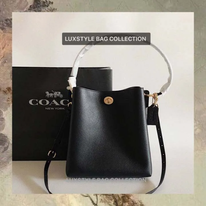 From USA Authentic Original COACH Charlie Bucket Leather Bag Crossbody