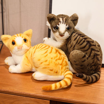 27เซนติเมตรจำลองแมวของเล่นตุ๊กตาอเมริกัน Shorthai สยามคิตตี้น่ารักสัตว์เลี้ยงตุ๊กตายัดไส้สัตว์เด็กตกแต่งบ้านของขวัญเด็ก