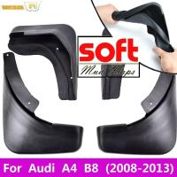 ชุดแม่พิมพ์รถ Mud Flaps สำหรับ Audi A4 B8 2008 2009 2010 2011 2012 2013 Splash Guards Mud Flap Mudguards Fender จัดแต่งทรงผม