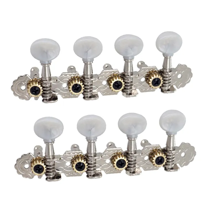 BNMUSIC 4L 4R Cream Knobs Tuning Pegs Machine Heads String Tuners Set
