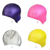 【CW】 Silicone Cap Adult Design Swim Cover Ear Hat