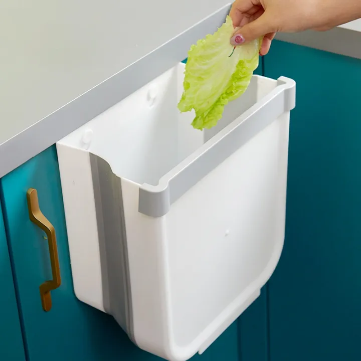 Garbage bin household hanging folding storage classification barrel