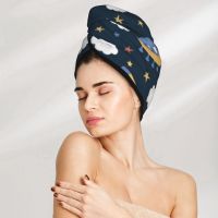 【CC】♨❈  Hair Drying Hat Transport Cap MicrofiberTowel Absorption Turban