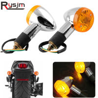 Motosikal กระสุนอำพัน2ชิ้น Menghidupkan Lampu Isyarat Sesuai untuk ฮอนด้าเซเบอร์เงา VT VF 700 750 1100 Intermitentes Moto