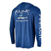 Pelagic เกียร์ตกปลาเครื่องแต่งกายฤดูร้อนกลางแจ้งผู้ชายแขนยาวเสื้อยืดปลาเสื้อป้องกันแสงแดดระบายอากาศคลุมด้วยผ้าตกปลาเสื้อผ้า