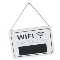 Single-sided Rustic Wooden Wifi Password Door Signs Hotel Home Hanging Decor  Power Points  Switches Savers