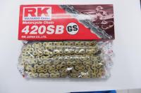 โซ่ RK 420-120 ( สีทอง ) อุปกรณ์แต่งรถ อะไหล่แต่งรถ อะไหล่มอเตอร์ไซค์