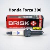 หัวเทียน BRISK PREMIUM LGS (4 เขี้ยว) แกนเงิน Honda Forza 300 (SGL21ROC) รองรับน้ำมันเบนซิน95, แก๊สโซฮอล์ Made in EU