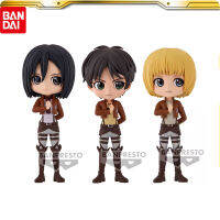 อะนิเมะโจมตีผ่าพิภพไททัน Eren Kruger Mikasa · Ackerman Armin Arlert โมเดลแกะสลักตุ๊กตาขยับแขนขาได้ตุ๊กตาของเล่นของขวัญ Bandai Qpasket