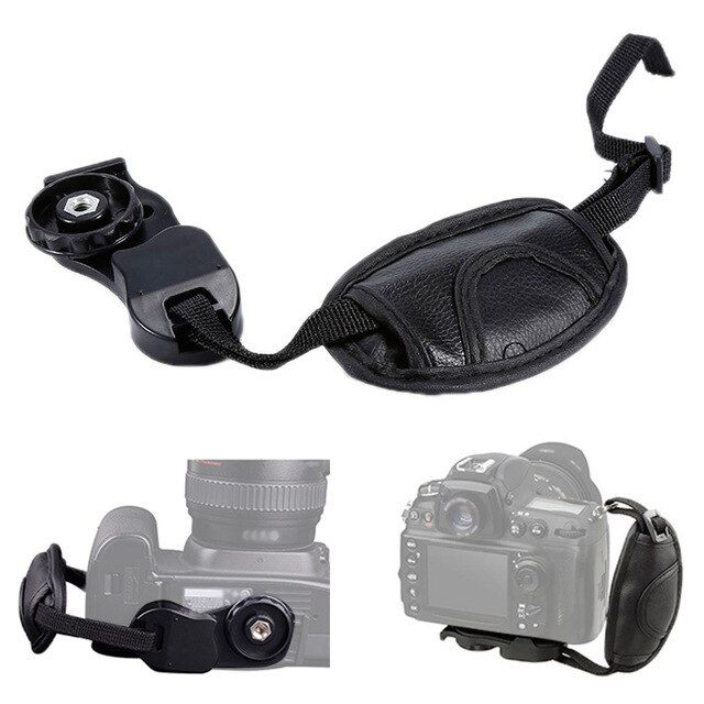 มือจับรัดข้อมือกล้อง-dslr-หนังสายคล้องกล้องหนัง-pu-สายคล้องมือสำหรับกล้องทั่วไปสำหรับ-canon-nikon-sony-pentax