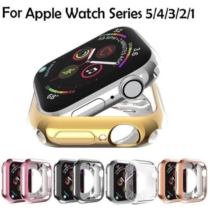 เคสtpuซิลิโคนกันรอยหน้าจอ-สําหรับ-watch-44-มม-40-มม-iwatch-series-6-se-5-4-3