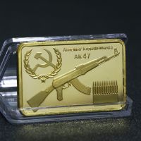 【YD】 Russian AK47 King Gold Bullion Bar Collectible Coin