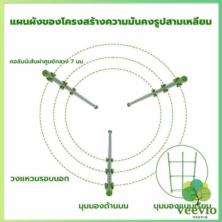 โครงเถาวัลย์-เสามะเขือเทศ-โครงปลูก-อุปกรณ์สำหรับพืชไม้เลื้อย-45cm-60cm-plant-trellis