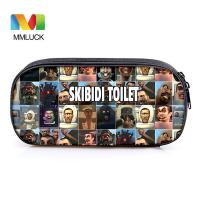 Skibidi Toilet MMLUCK Skibidi ห้องน้ำ Skibidi ห้องน้ำกระเป๋าใส่ดินสอมีซิปของผู้ชายกระเป๋าสตางค์เก็บของอเนกประสงค์