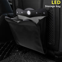 Car trash can double-layer waterproof padded trash can storage box multi-functional for Fiat 500 punto linea ducato Panda Stilo