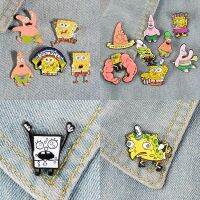 【DT】hot！ Cartoon Sponge Baby pin Instagram trendy cute backpack accessories brooch