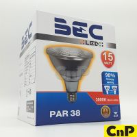 (Promotion+++) BEC หลอดไฟ LED PAR-38 15W แสงเหลือง Warm White ราคาสุดคุ้ม หลอด ไฟ หลอดไฟตกแต่ง หลอดไฟบ้าน หลอดไฟพลังแดด