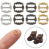 20/40Pcs 3.5mm/7mm Mini Ultra-small Tri-glide Buckle Pattern Belt Buttons DIY Dolls Buckles Doll Bags Accessories 4 Colors Haberdashery