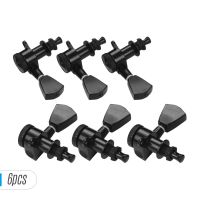 6 Pieces 3L 3R Guitar String Tuning Pegs Locking Tuners Machine Heads Knobs with Mounting Screws and Ferrules