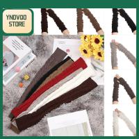 YNDVQO STORE ผู้หญิง ผู้หญิง ฤดูใบไม้ร่วง ฤดูหนาว ฤดูใบไม้ผลิ ไร้นิ้ว ถุงมือถัก ถุงมือผ้าขนสัตว์ ปลอกแขน ถุงมือยาว