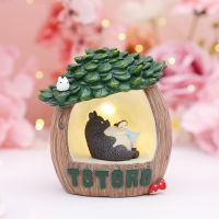 Totoro อะนิเมะไฟกลางคืนสำหรับห้องนอนตกแต่งโคมไฟห้องเด็กไฟกลางคืน LED L Ampara ของขวัญคริสต์มาสสำหรับเด็กตั้งแคมป์กลางแจ้ง