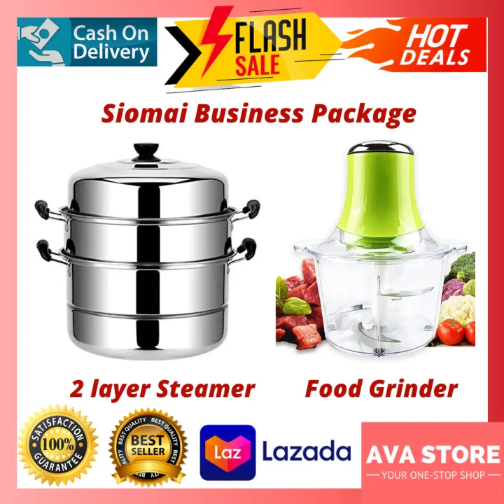 AVA Siomai Business Package 2 layer steamer food grinder food