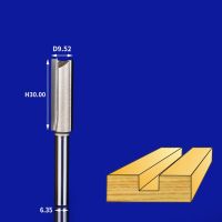 6.35Mmamp; 12.7Mm-1Pcs 2 Flutes ตรงเครื่องตัดมิลลิ่งการควบคุมเชิงตัวเลขด้วยคอมพิวเตอร์คาร์ไบด์แท่งปลายไม้ตัดแต่งเครื่อง Mdf บิตเราเตอร์สำหรับงานไม้