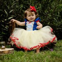 ZZOOI Baby Girls Snow White Anna Elsa Princess Dress Princess Birthday Party Costume Toddler Girl TUTU Dresses Kids Clothing