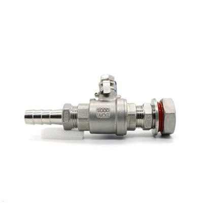 Fit 6 8 10 12 14 15 16 19 20mm Hose Barb x 1/2 quot; BSPT Male 304 Stainless Steel Bulkhead Ball Valve For Water Tank Beer Keg RO