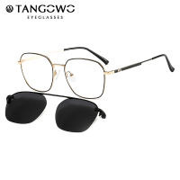 TANGOWO Fashion Clip On Sunglasses Man Frames Clips Magnetic Sunglasses Women Optical Eyeglasses Prescription Glasses DP33062