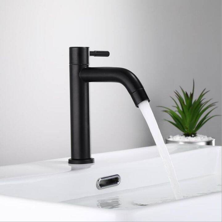 g1-2-matte-black-basin-faucet-304-stainless-steel-bathroom-sink-washing-tap-fashion-single-cold-single-handle-water-tap