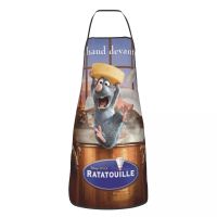 Custom Bib Animated Film Ratatouille Remy Aprons Men Women Unisex Adult Chef Kitchen Cooking Cartoon Tablier Cuisine Painting