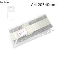 Fuchun ตะขอป้ายห้อยติดแน่นสำหรับใช้แขวนกล่องใส่กระเป๋า100ชิ้นทำจากพีวีซี