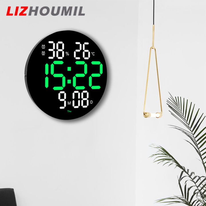 lizhoumil-นาฬิกานาฬิกาปลุกดิจิตอล-led-10นิ้ว-นาฬิกาอิเล็กทรอนิกส์2สีสุดสร้างสรรค์สำหรับตกแต่งสำหรับห้องนั่งเล่น