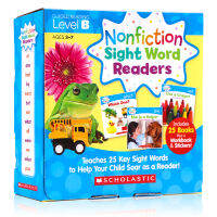 Scholastic Xueles introduction to English key words level B English original nonfiction sight word Readers Level B 25 volume complete gift box English natural spelling beginner