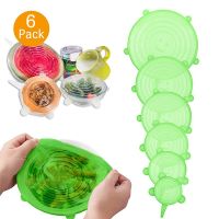 【cw】 Silicone Stretch Lids Reusable Airtight Food Wrap Covers Keeping Bowl Stretchy Cover Cookware