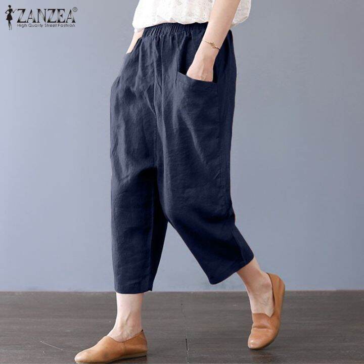 zanzea-women-casual-cropped-cotton-loose-plus-size-trousers