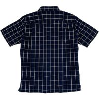 Racola MEN Button Down Collar Short Sleeve Checkered Shirt Baju Kemeja Lelaki Lengan Pendek DV-NVY